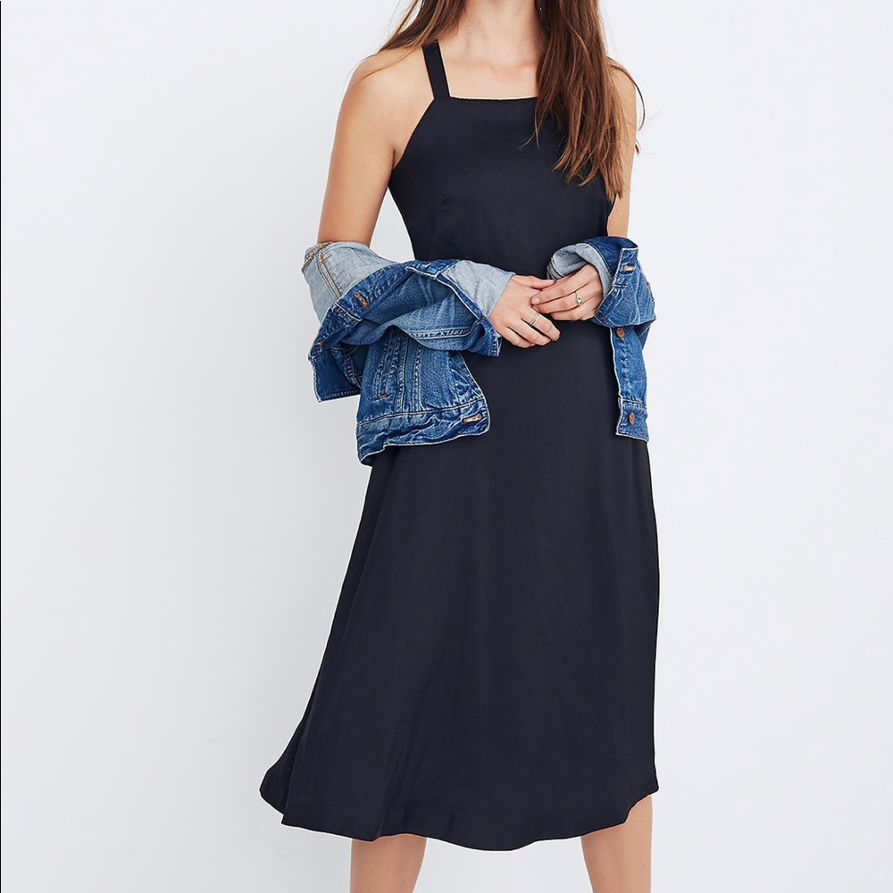 Navy Madewell Midi Dress (NWT)